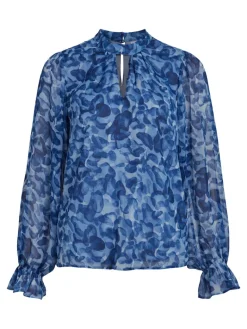 VIFALIA ROE L/S TOP/SU/PB true blue