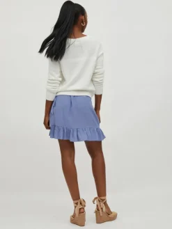 VIFEAMI L/S KNIT CARDIGAN/SU-FAV NX/1 cloud dancer