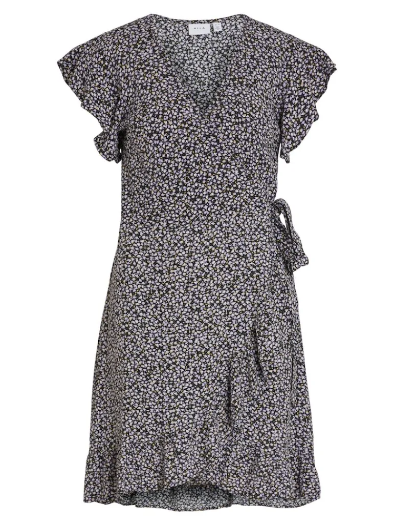 VIFINI WRAP S/S SHORT DRESS - NOOS sweet lavender