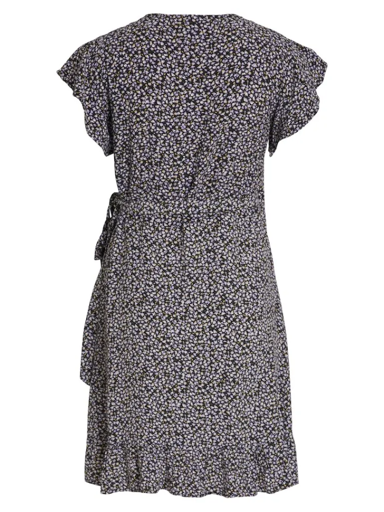 VIFINI WRAP S/S SHORT DRESS - NOOS sweet lavender