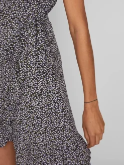 VIFINI WRAP S/S SHORT DRESS - NOOS sweet lavender