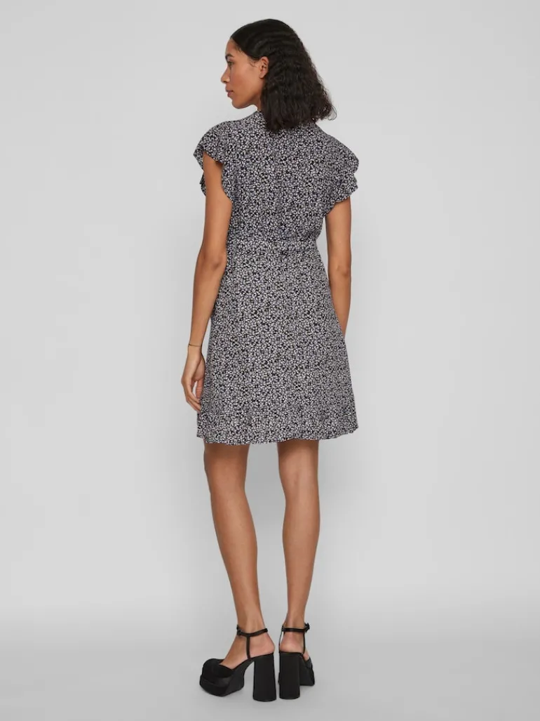 VIFINI WRAP S/S SHORT DRESS - NOOS sweet lavender