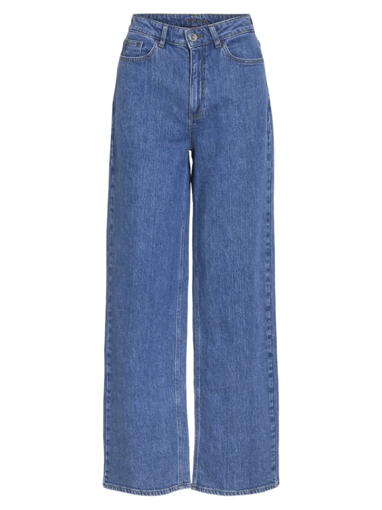 VIFREYA JAF HW JEANS - NOOS medium blue denim