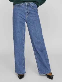 VIFREYA JAF HW JEANS - NOOS medium blue denim