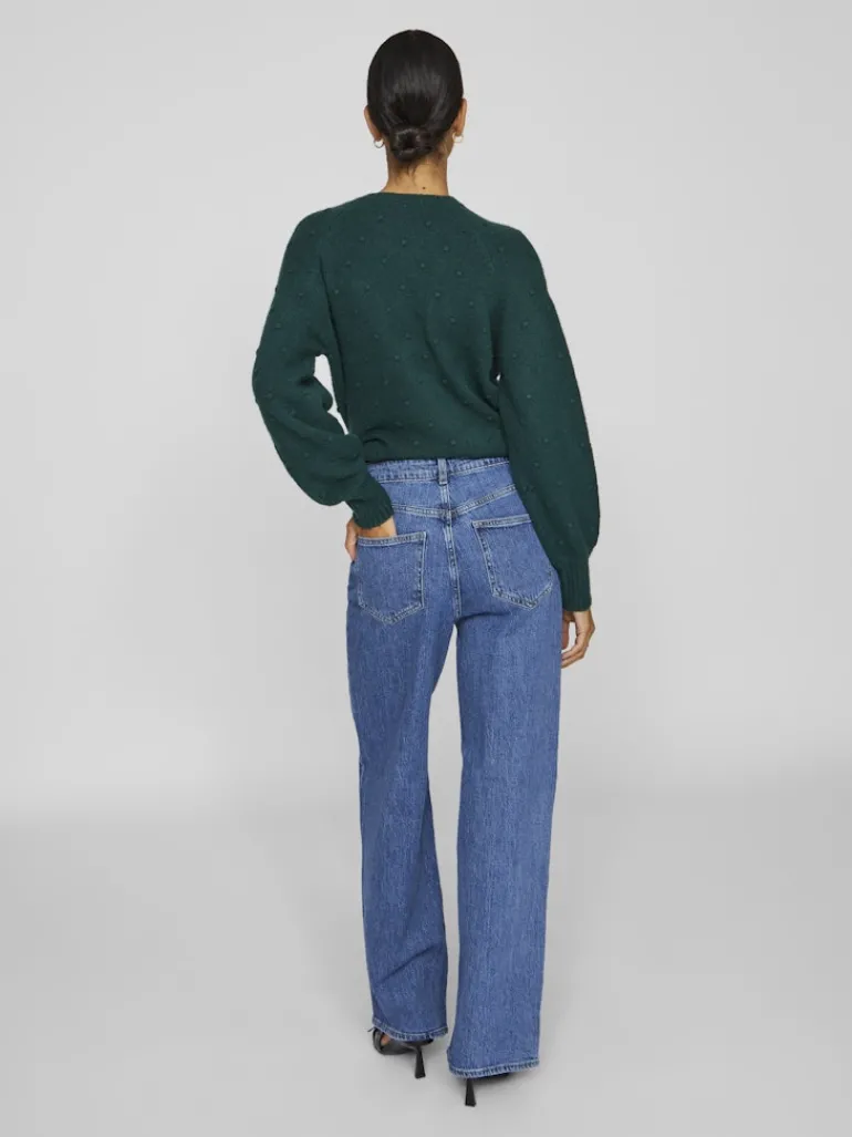 VIFREYA JAF HW JEANS - NOOS medium blue denim