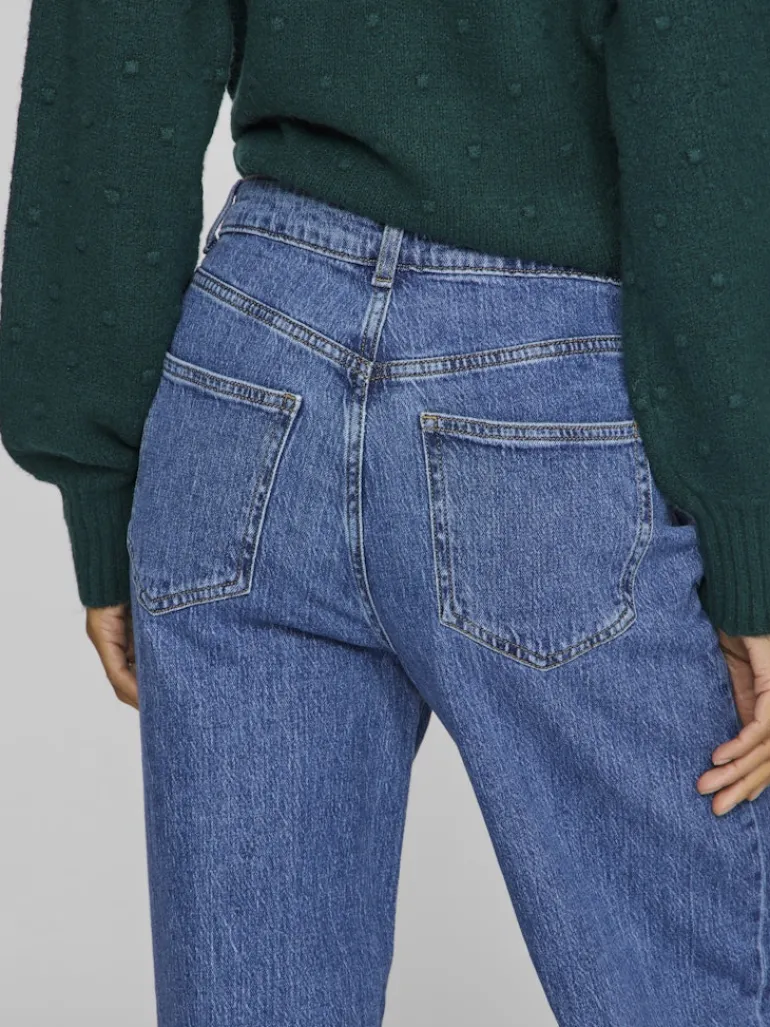VIFREYA JAF HW JEANS - NOOS medium blue denim