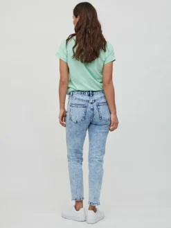 VIGILLIANA HW MOM JEANS medium blue denim