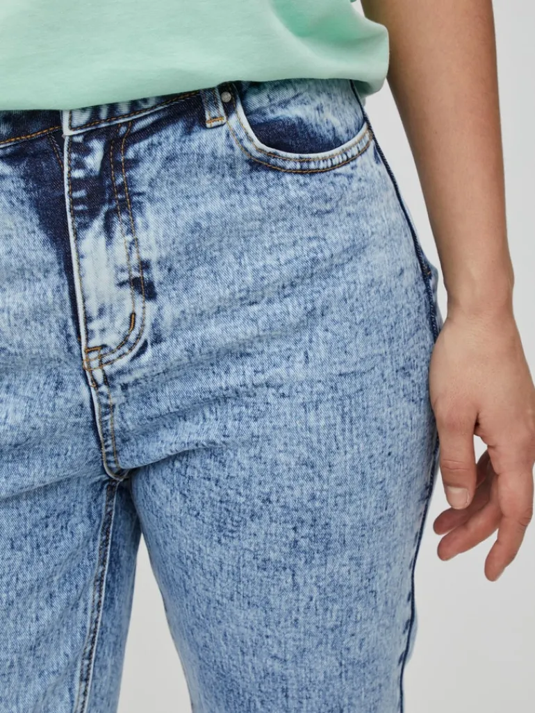 VIGILLIANA HW MOM JEANS medium blue denim