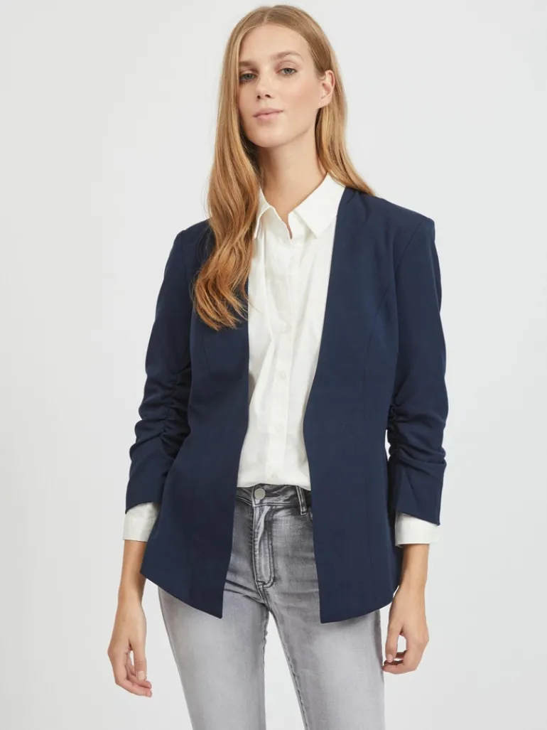 VIHER NEW 3/4 BLAZER -NOOS navy blazer