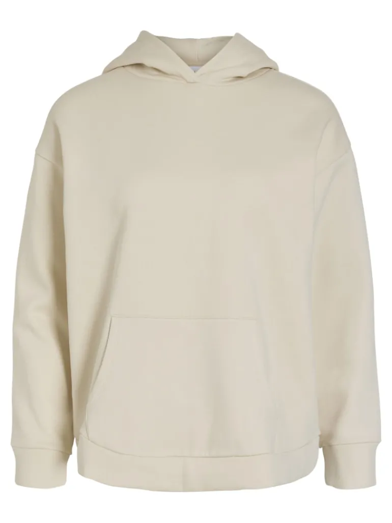 VIHURIS L/S LOOSE SWEAT HOODIE/PB birch