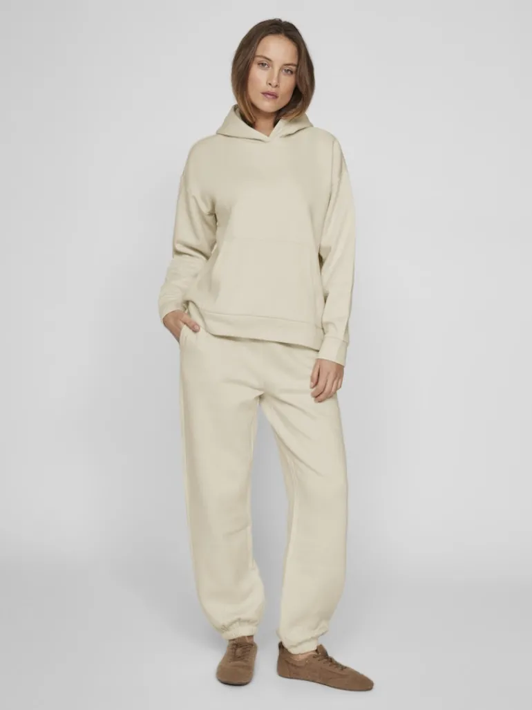 VIHURIS L/S LOOSE SWEAT HOODIE/PB birch