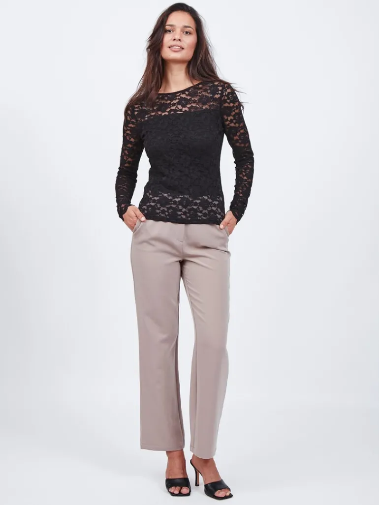 VIKALILA LACE L/S TOP black
