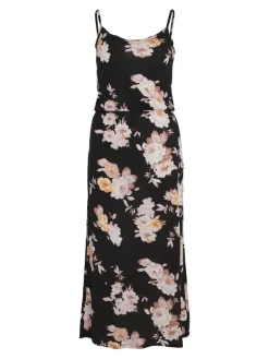 VIKAMI STRAP LONG DRESS/KA black