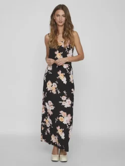 VIKAMI STRAP LONG DRESS/KA black