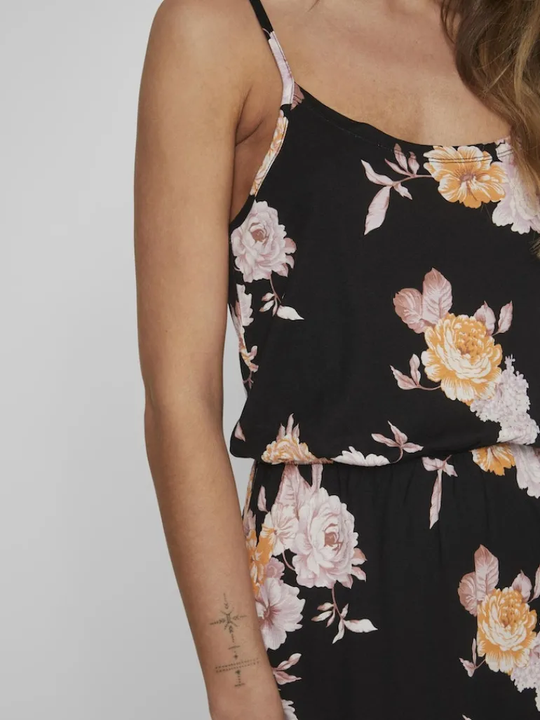 VIKAMI STRAP LONG DRESS/KA black