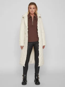 VIKANTE QUILTED L/S COAT - NOOS birch