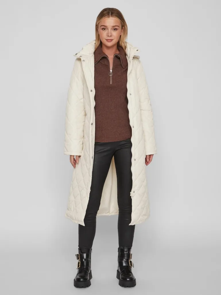 VIKANTE QUILTED L/S COAT - NOOS birch