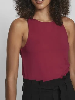 VIKENZA S/L TANK TOP - NOOS beet red