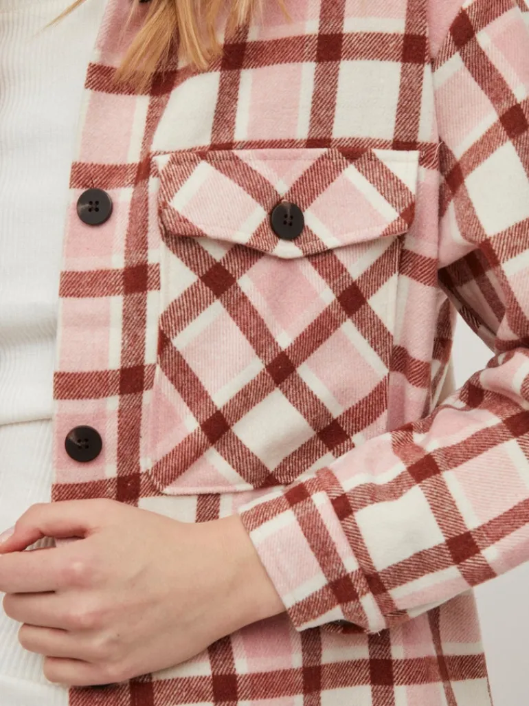 VIKIKI L/S SHACKET cloud dancer