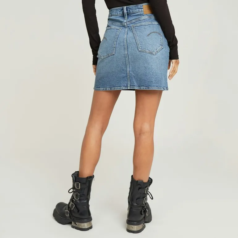 Viktoria Short Skirt Clean Edge wmn faded sea point blue