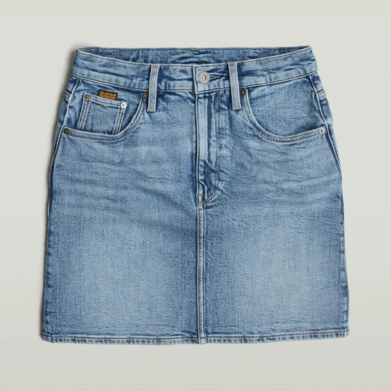 Viktoria Short Skirt Clean Edge wmn faded sea point blue