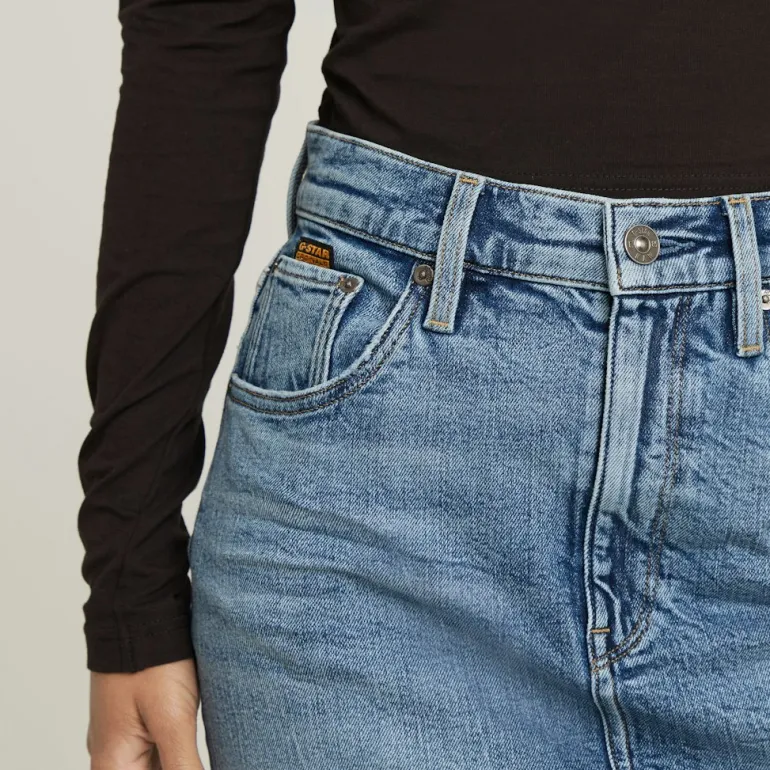 Viktoria Short Skirt Clean Edge wmn faded sea point blue