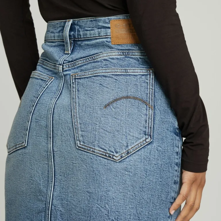 Viktoria Short Skirt Clean Edge wmn faded sea point blue