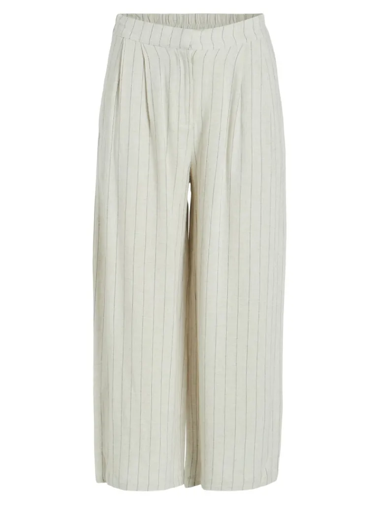 VIKULIA HW CROPPED PANTS natural melange