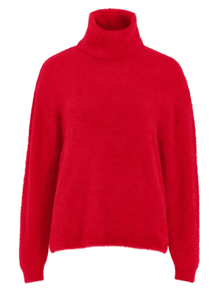 VILAJULI ROLLNECK L/S KNIT - FAV barbados cherry