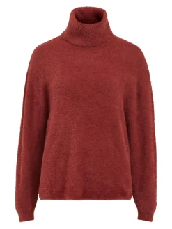 VILAJULI ROLLNECK L/S KNIT - NOOS fired brick