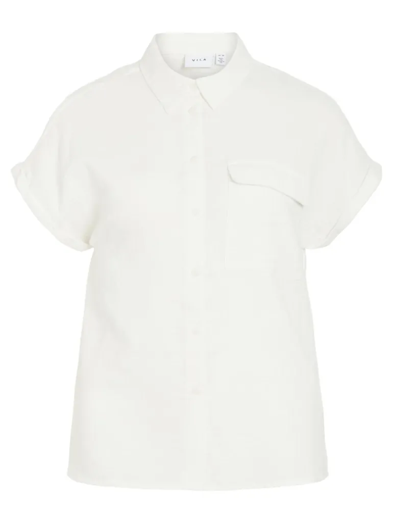 VILANIA S/S SHIRT snow white