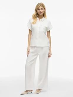 VILANIA S/S SHIRT snow white