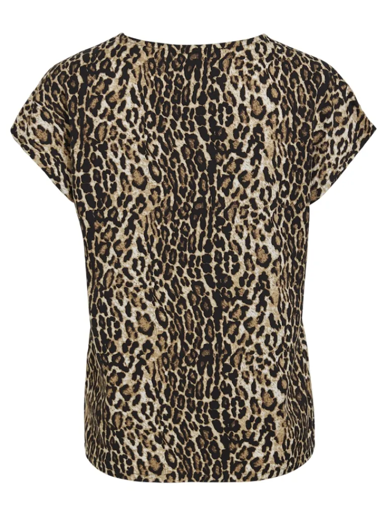 VILAYA S/S V-NECK TOP black