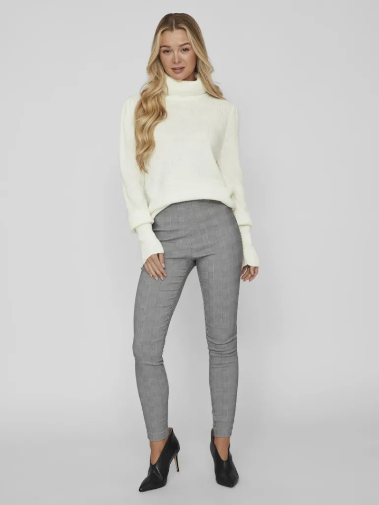 VILOU NEW ROLLNECK L/S KNIT TOP - NOOS white alyssum