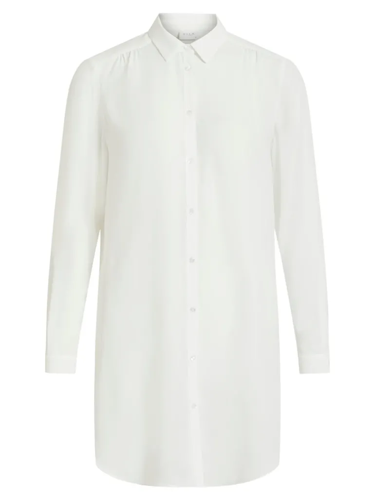 VILUCY BUTTON L/S TUNIC - NOOS snow white
