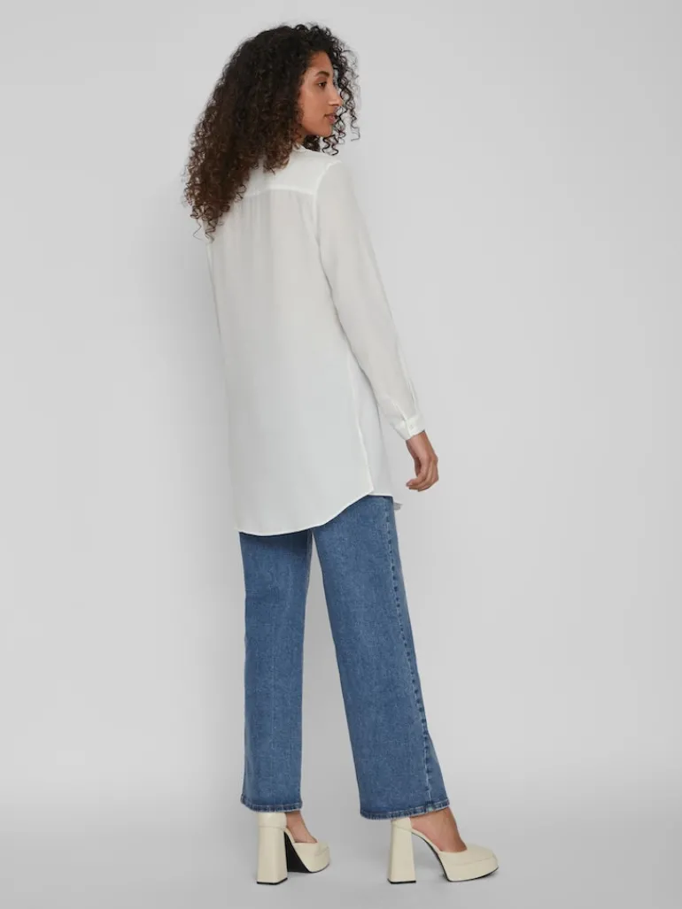 VILUCY BUTTON L/S TUNIC - NOOS snow white