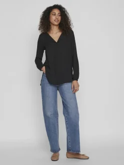 VILUCY L/S SHIRT - NOOS black