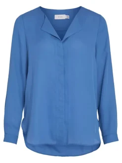 VILUCY L/S SHIRT - NOOS blau2