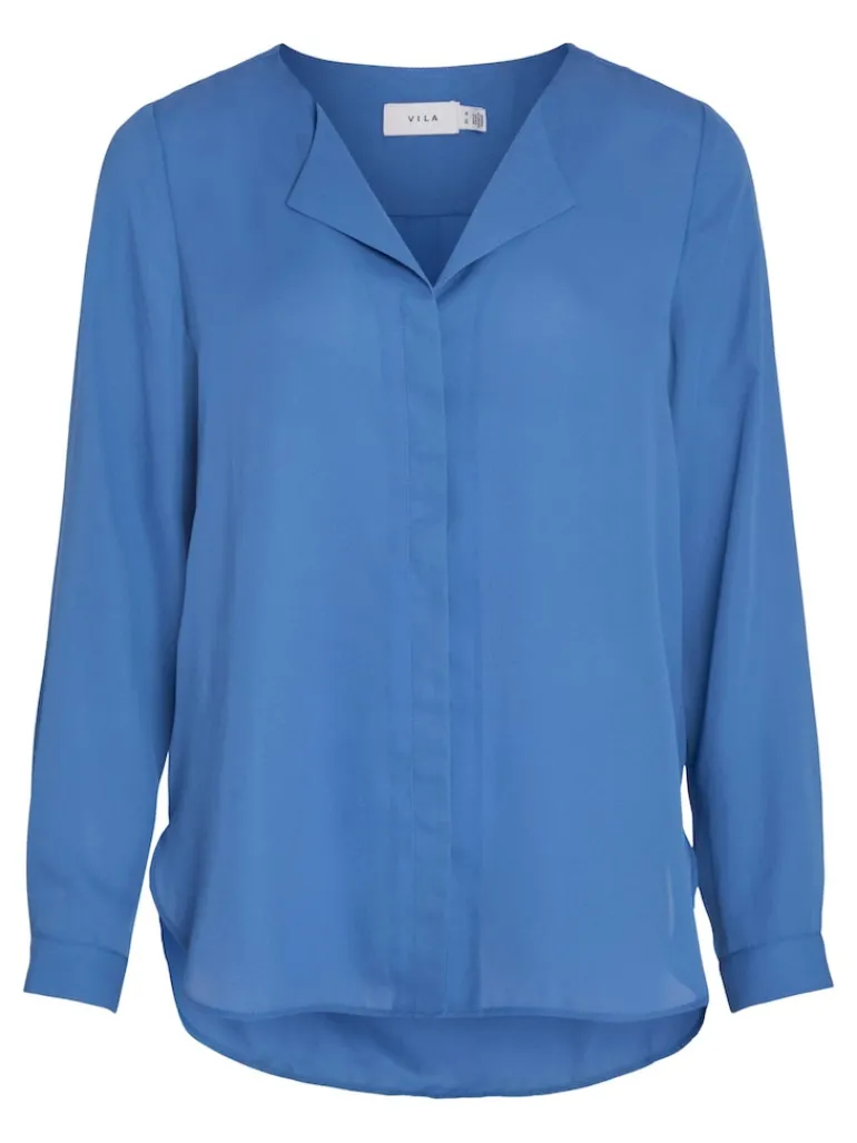 VILUCY L/S SHIRT - NOOS blau2