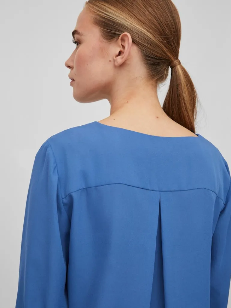 VILUCY L/S SHIRT - NOOS blau2