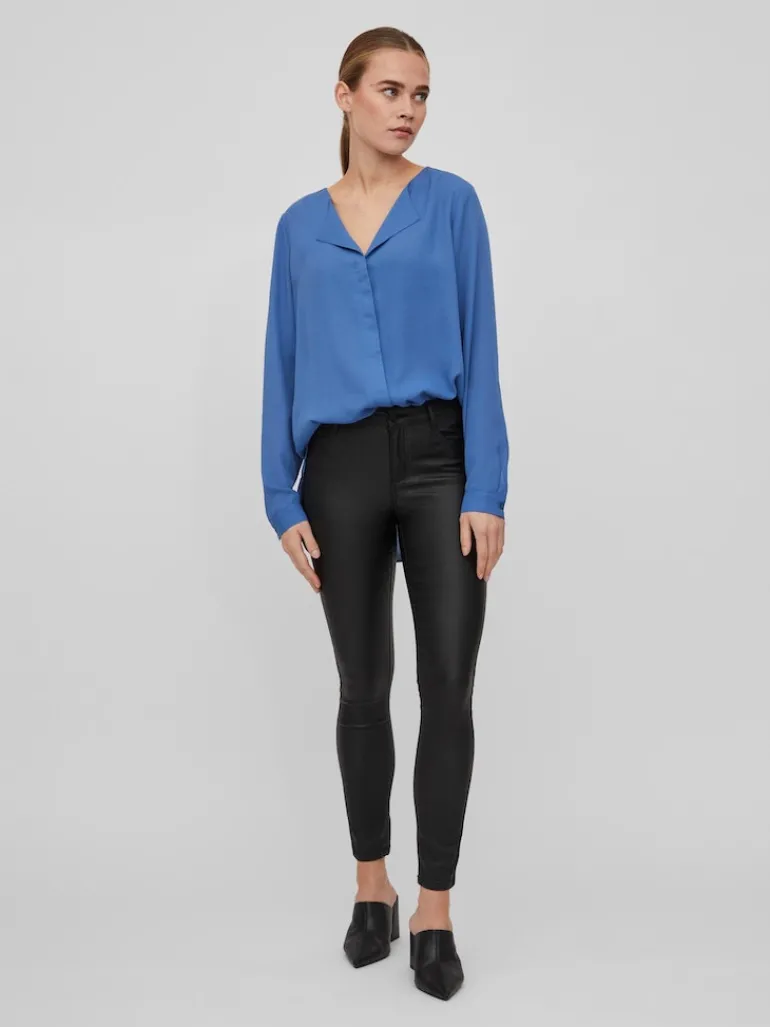 VILUCY L/S SHIRT - NOOS blau2