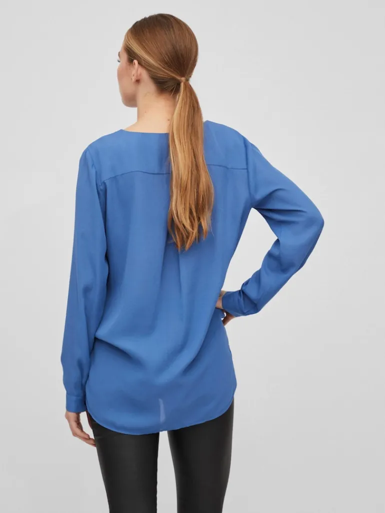 VILUCY L/S SHIRT - NOOS blau2