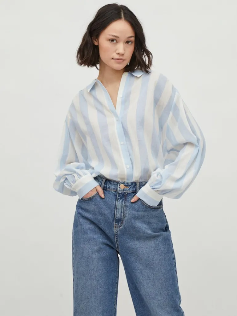 VILULLY L/S OVERSIZE SHIRT/VOL cloud dancer 4
