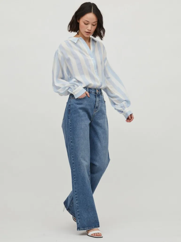 VILULLY L/S OVERSIZE SHIRT/VOL cloud dancer 4
