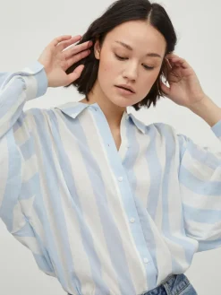 VILULLY L/S OVERSIZE SHIRT/VOL cloud dancer 4