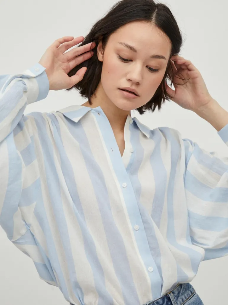 VILULLY L/S OVERSIZE SHIRT/VOL cloud dancer 4