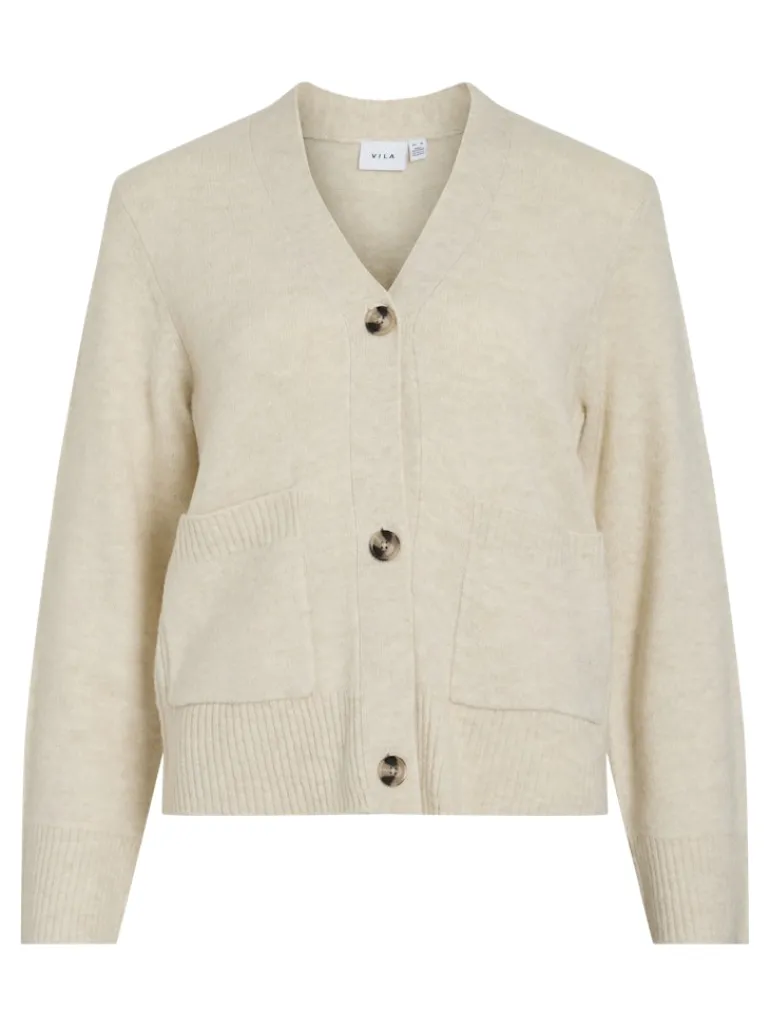 VIMIRAZ V-NECK L/S KNIT CARDIGAN/PB birch