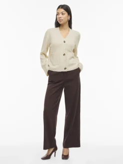 VIMIRAZ V-NECK L/S KNIT CARDIGAN/PB birch