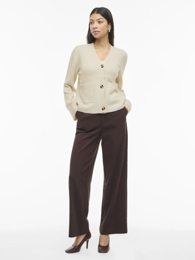 VIMIRAZ V-NECK L/S KNIT CARDIGAN/PB birch