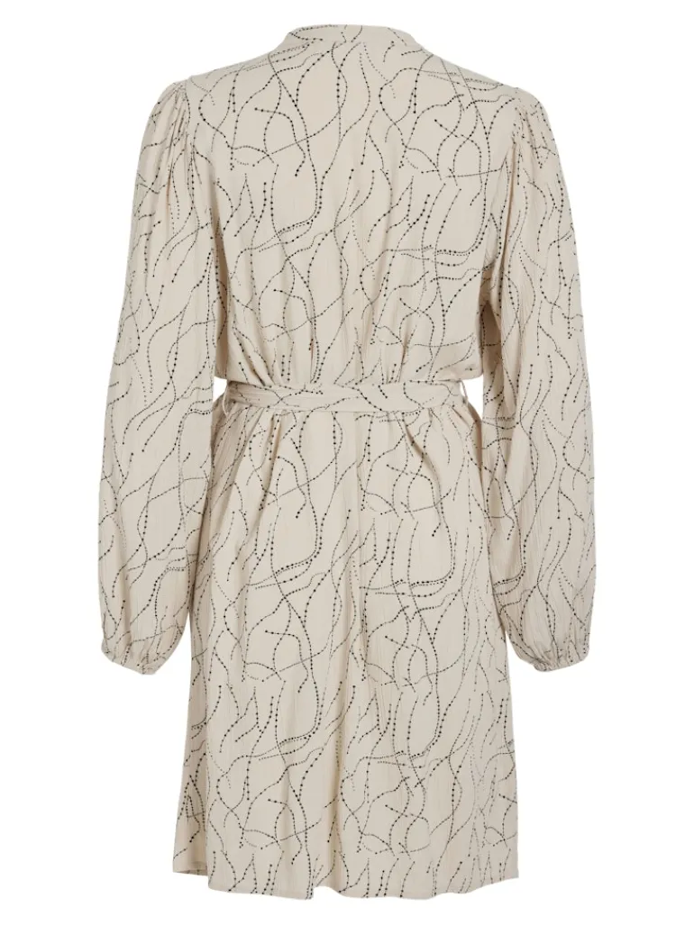 VIMIST L/S SHIRT DRESS /E feather gray